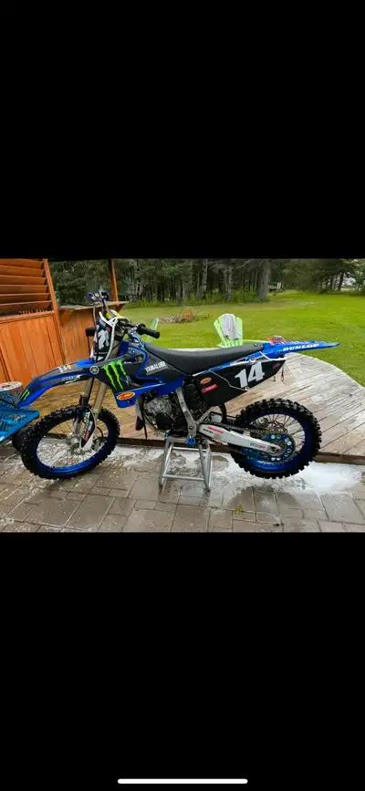Bike is mint, runs great, very fun bike! New rear tire, new front brakes. Comes with lots of extras...