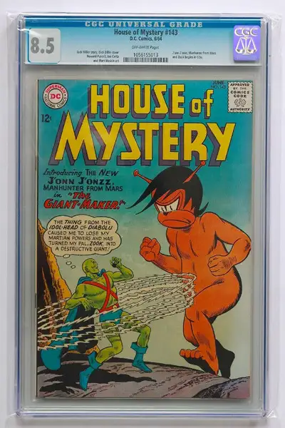House of Mystery 143 CGC 8.5 & Justice League America 3 CGC 5.0, View more