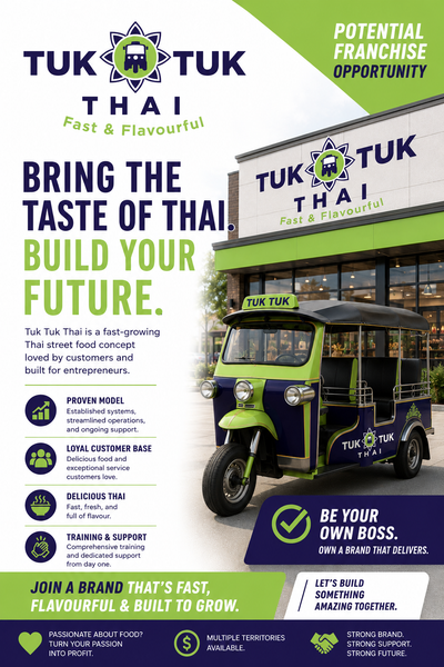 Franchise Opportunity with Tuk Tuk Thai Looking to own your own business with the support of an esta...