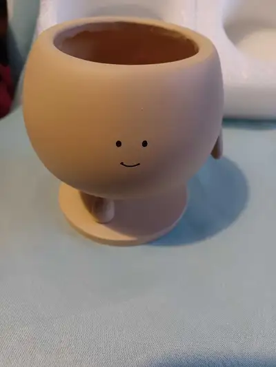 Smile face small plant pot, View more