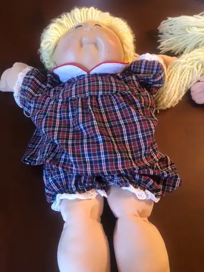 Vintage 1980’s Cabbage Patch doll with short  blonde hair, View more