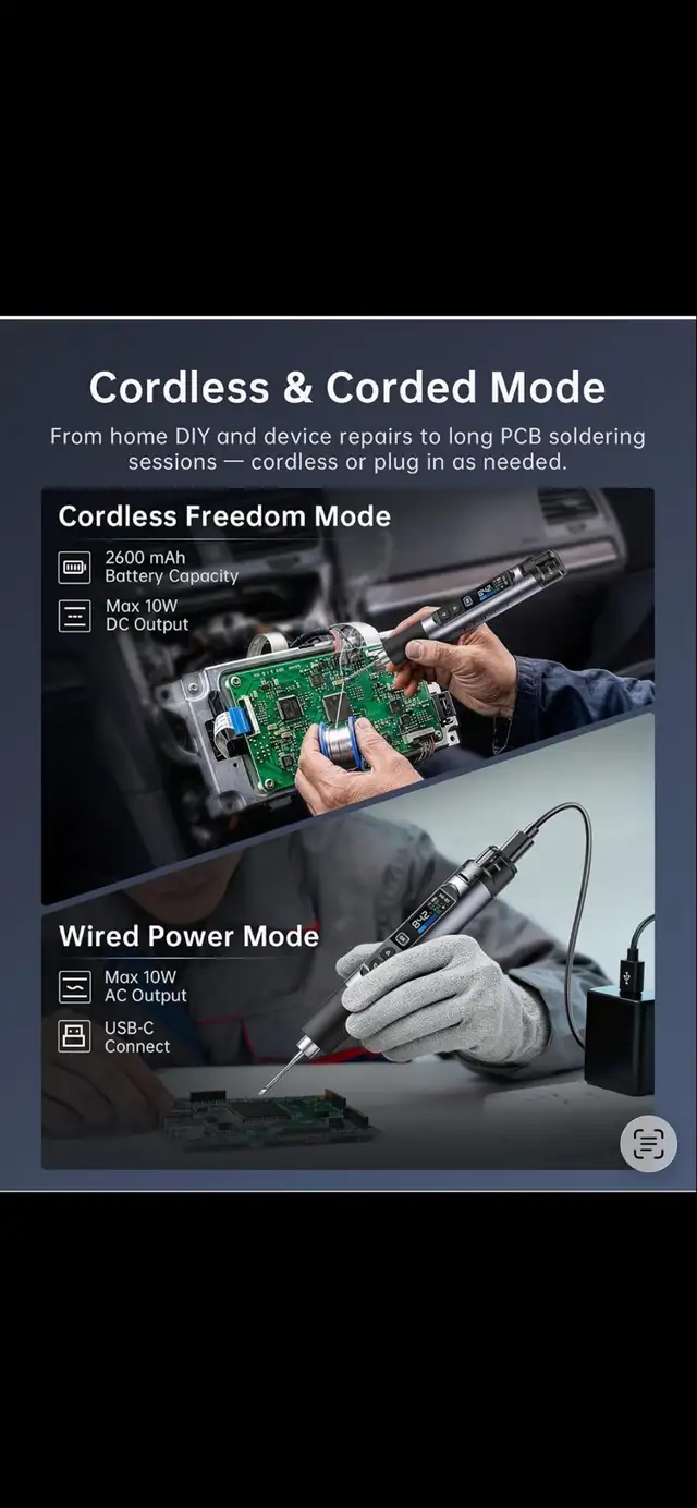 FNIRST Cordless Soldering Pen  in Hand Tools in Mississauga / Peel Region - Image 5