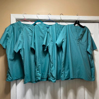 Uniform scrub tops unisex shirts size XL $15 for all 5