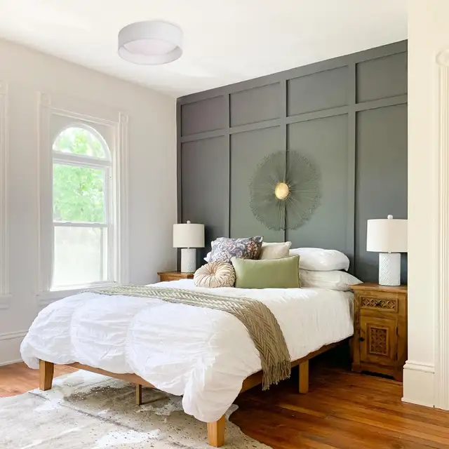 13" White Linen Fabric Flush Mount Ceiling Light, 24W LED 3000K in Indoor Lighting & Fans in Oshawa / Durham Region - Image 8