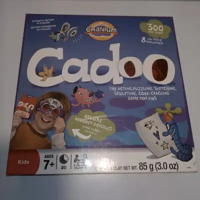2008 Cranium Cadoo Canadian Edition with Deluxe Decoder Goggles. Used but complete game, even has th...