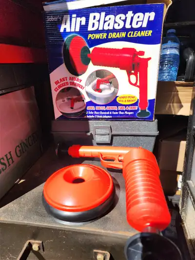 Jobar's Air Blaster Power Drain Cleaner Sinks Toilets Shower Tub, View more