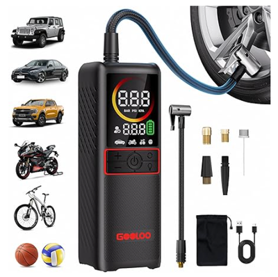New, GOOLOO GT160 Tire Inflator Portable Air Compressor, 2X Fast, View more