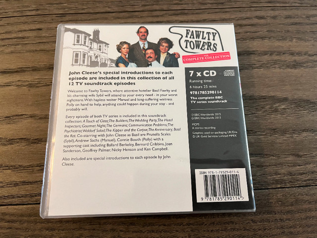Fawlty Towers: The Complete Collection CD set in CDs, DVDs & Blu-ray in Oakville / Halton Region - Image 2