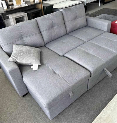 Sale!! Modern Sectional Sleeper Sofa | Reversible | Cup Holder, View more