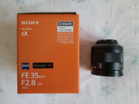 Sony Full frame lens Zeiss Sonnar T* FE35 F2.8