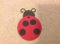 Handmade ladybug card