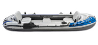 Intex Excursion 5 Inflatable Boat with wood floor and bench