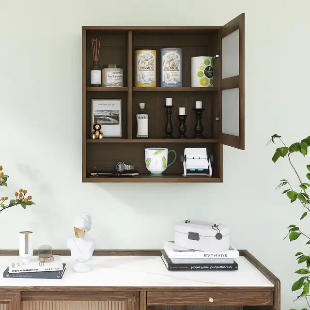 New SMIBUY Bathroom Cabinet Wall Mounted with Mirror in Home Décor & Accents in City of Toronto - Image 5
