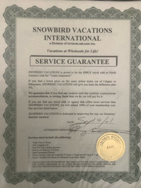 Snowbird Vacations Club Lifetime Unlimited Diamond Membership