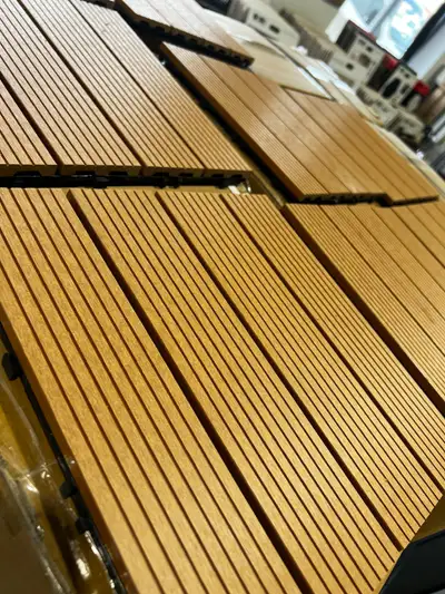 $4 12X12 OUTDOOR TEAK DECK TILES FOR PATIOS, BACKYARDS , BALCONY, View more