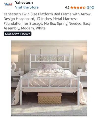 Twin Bed Frame, View more