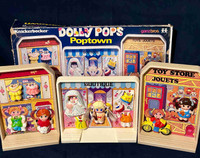 Dolly Pops Poptown 1970s Knickerbocker doll playsets