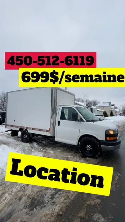 Location de camion hebdomadaire