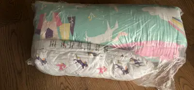 Kids queen size unicorn bed in a bag, View more