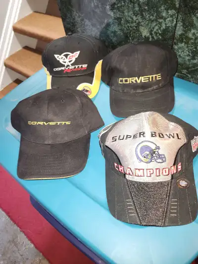 Three Corvette, and one super bowl hat. Please see pictures for details. Located in Vineland. $20 fo...