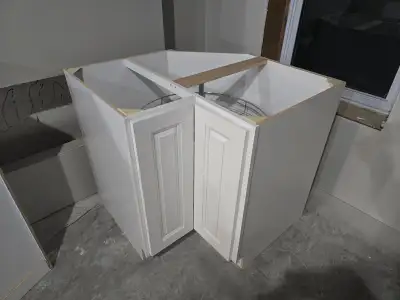 White  Corner Kitchen Cabinets - New, View more
