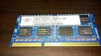 Nanya 4GB Notebook SODIMM DDR3 PC12800 (1600) - Matching Pair