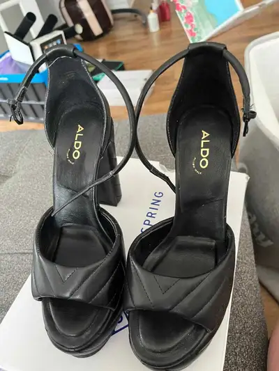 Aldo Black Platform Heels, View more