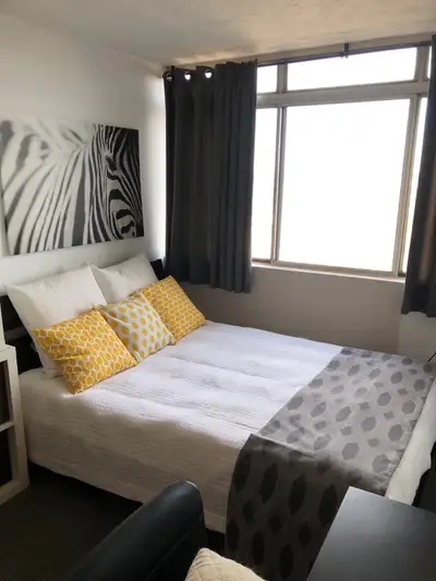 Everything included. Underground parking is available for $80/mth more. Apartment is fully furnished...
