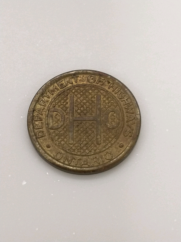1961-1973 Ontario Department of Highways class 1 vehicle token in Arts & Collectibles in City of Toronto - Image 5