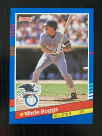 1991 Donruss Wade Boggs All-Star Error Card - No Dot after INC
