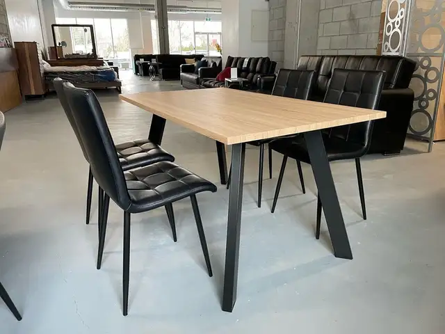 Magnificent S-163 Table (wood texture/black)!!!63235014215939123