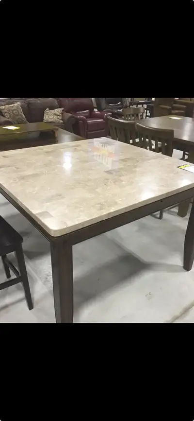 Marble top table 54”, View more