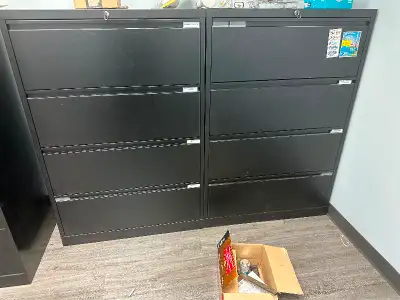 4 drawer Lateral Filing cabinet with key $200 each obo, View more