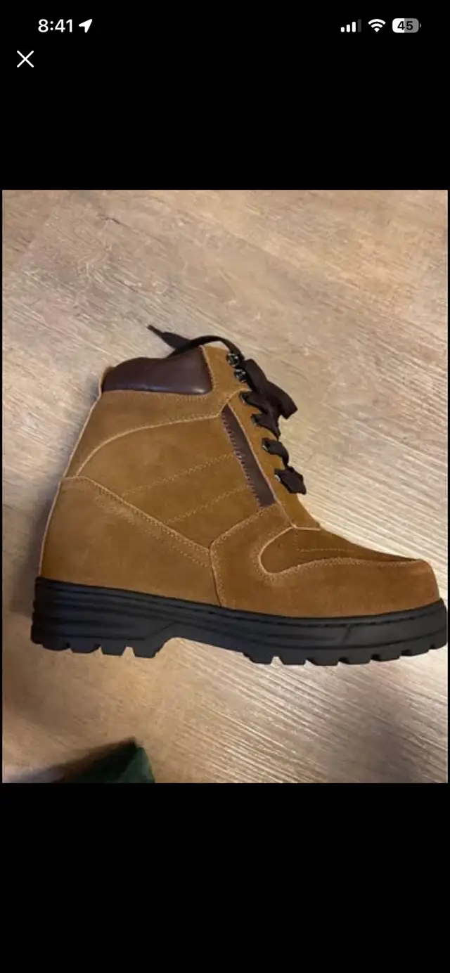 Calden K881803 5.2-Inch Height Increasing Brown Boots US 6