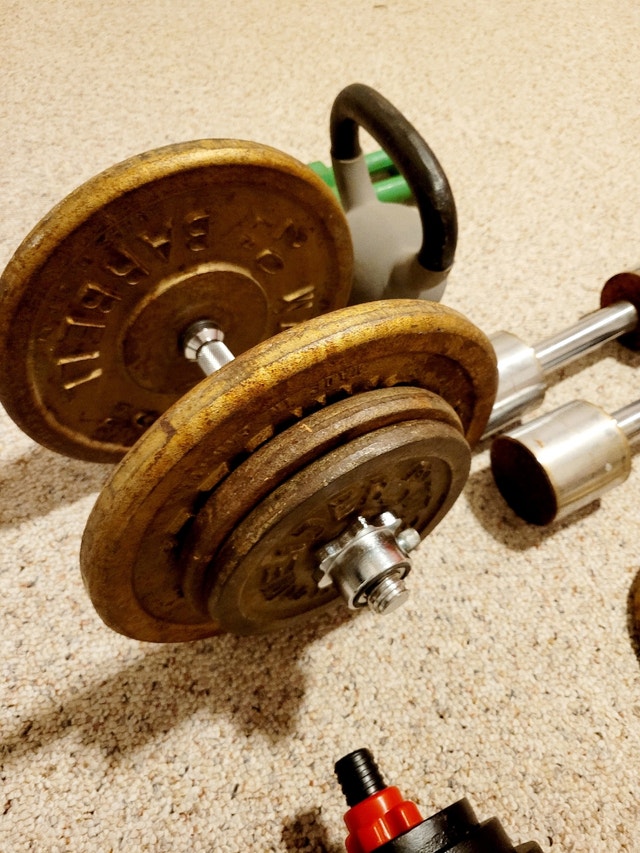 172.5 lb Weider Dumbells /Assorted Weights & Barbells / Dumbells