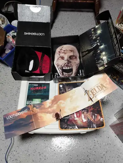 LOOT CRATE BOX LOT!Metal Gear Solid Hat Walking Dead Zelda, View more