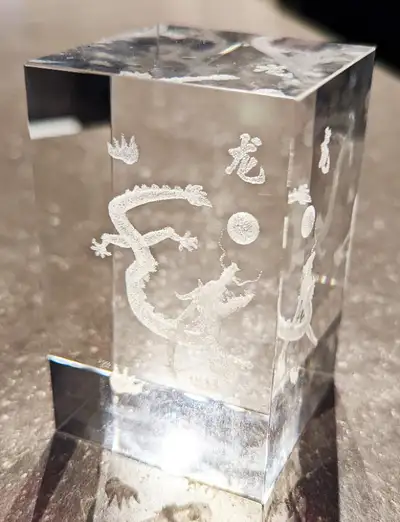 Laser Engraved Chinese Dragon, View more