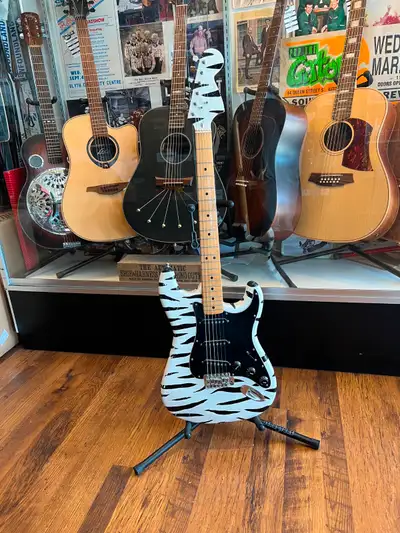 Zebracaster Electric Guitar - Used In good condition
