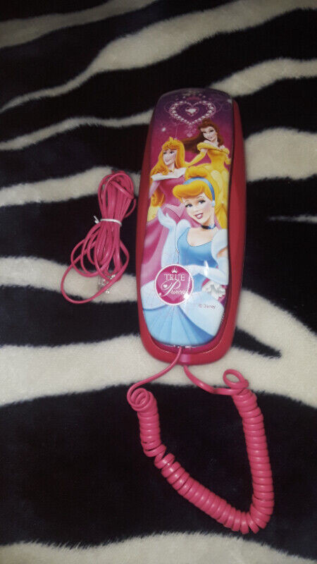 Disney Princess Trim Line Corded Home Phone Land Line $10 in Home Phones & Answering Machines in Moncton