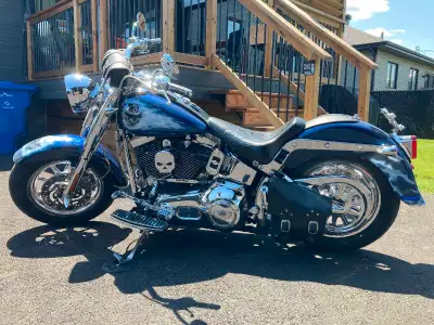 Découvrez cette magnifique Harley-Davidson Fat Boy de 2003, une véritable icône américaine! Avec sa...