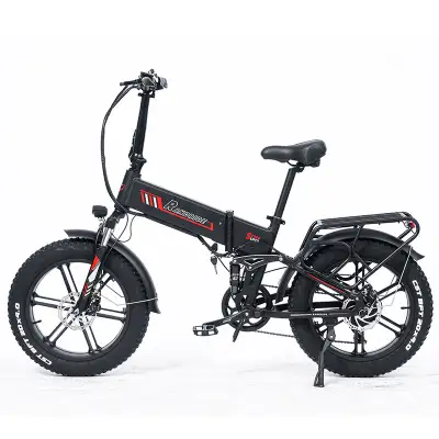 RANDRIDE 17AH Foldable Electric Bike,1000W - 4" Fat Tires, View more