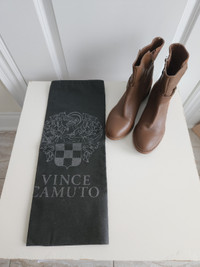 Vince Camuto Leather Ankle Casual Boots shoes women size 7.5M