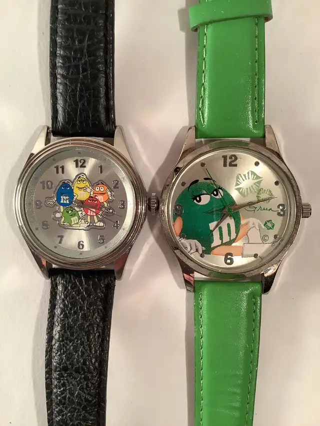 Sexy Green M&M 2008 and M&M Family 2011  Wristwatches  in Arts & Collectibles in City of Toronto - Image 2