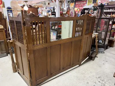 Beautiful oak 3 piece room divider from Palliser hotel Calgary , View more