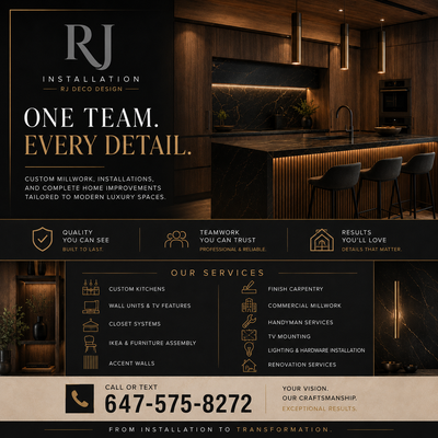 Home Improvement, Millwork & Custom Installations, View more