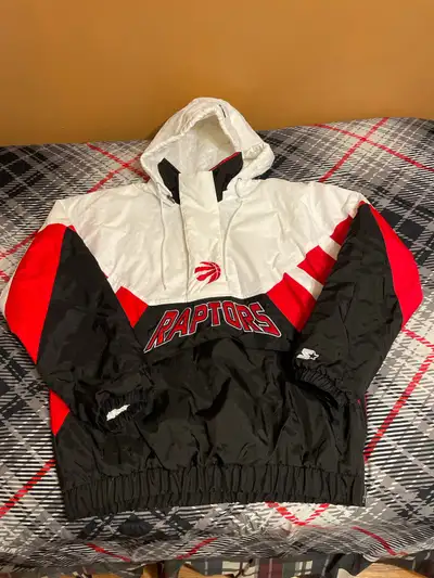 Toronto Raptors Starter Pull Over Jacket Size Large, View more