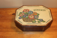 Vintage Tin Work Box - Sewing Box