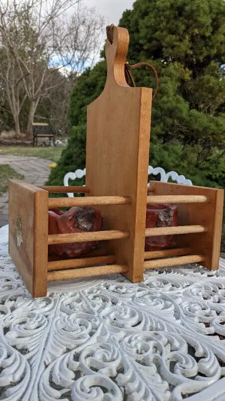 Wood Double Sided Planter Two Pots