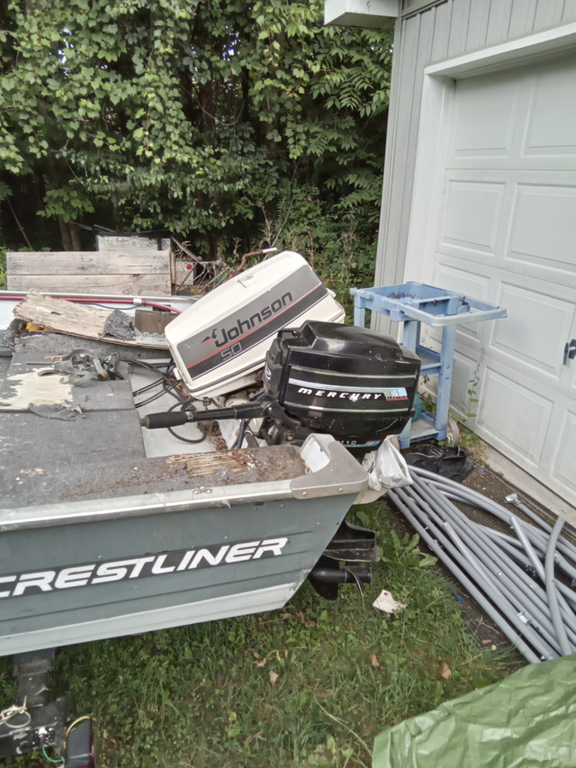 16 ft crestliner fishhawk bass boat in Powerboats & Motorboats in Belleville - Image 3