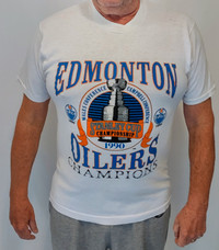 Edmonton Oilers last Stanley Cup (1990) t-shirt – fits medium